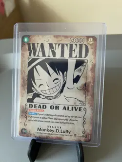 One Piece English Monkey.D.Luffy OP13-118 SP Wanted Poster Carrying On His Will - Image 1