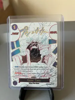 One Piece Gear Two Alternate Art OP11-080 A Fist of Divine Speed Foil Luffy - Image 1