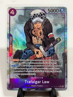 One Piece 500 Years in the Future Trafalgar Law Alternate Alt Art ST10-010 TR SR - Image 1