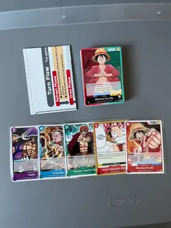 One Piece OP01 Monkey.D.Luffy Pre-Errata Alpha Demo Deck English - Image 1