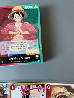 One Piece OP01 Monkey.D.Luffy Pre-Errata Alpha Demo Deck English - Image 4