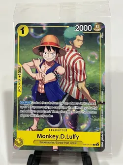 One Piece OP10-111 Monkey.D.Luffy Learn To Play Set Sail Event Promo NM - Image 1
