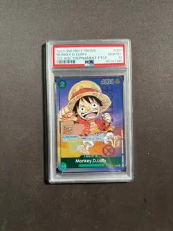 One Piece P-037 Luffy 1st Anniversary Tournament Participant Promo Anv PSA 10 GG - Image 1