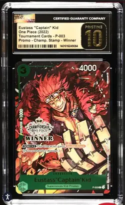 Eustass "Captain" Kid WINNER (P-003 P) CGC 10 - One Piece Card Game ENGLISH - Image 1