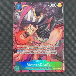 One Piece Monkey D. Luffy OP02-041 Alt Art Paramount War English NM - Image 1