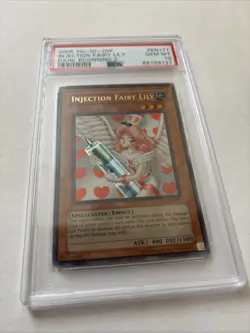 Yugioh Card Injection Fairy Lily DB2-EN171 Dark Beginning 2 2005 PSA 10 GEM MINT - Image 2
