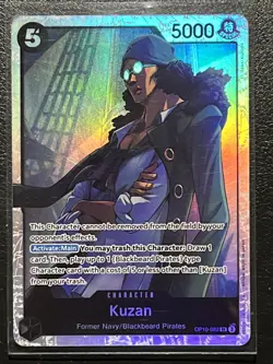Kuzan OP10-082 Kuzan Super Rare English One Piece TCG Card OP10: Royal Blood - Image 1