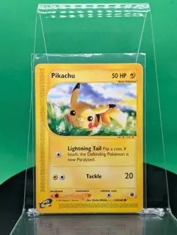Pikachu 124/165 Expedition Base Set Common 2002 Pokemon e-Card WoTC - Image 1