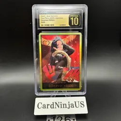 CGC PRISTINE 10 ONE PIECE HEROINES ED GOLD JPN DON!! CARD BOA HANCOCK 126 - Image 1