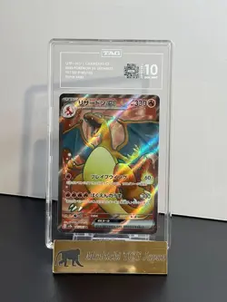 TAG 10 GEM MINT Charizard ex 185/165 SR Scarlet & Violet 151 sv2a Pokemon Card② - Image 1