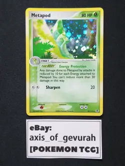 Metapod Holofoil 39/112 [NM] EX Fire Red Leaf Green Pokemon Cards - Image 1