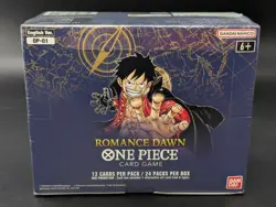 One Piece Card Game Romance Dawn OP-01 Booster Box Sealed - English White Bottom - Image 1