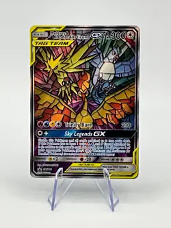 Moltres & Zapdos & Articuno GX SM210 Sun & Moon Black Star Promo Pokemon Card - Image 1