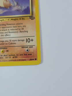 Pokemon Card 1st Edition Cubone 50/64 Jungle Regular US - Image 4