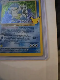 Pokemon Celebrations Classic Collection Blastoise 2/102 Holo Rare Card - Image 5