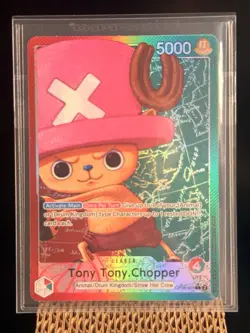 Bandai One Piece CCG Tony Tony.Chopper Leader Foil Two Legends OP08-001 Card - Image 1