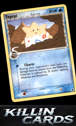 Togepi (Delta Species) 41/101 Pokemon Uncommon Dragon Frontiers Card LP - Image 1