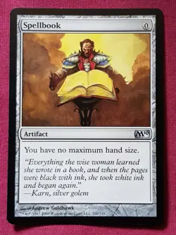 Magic The Gathering 2010 CORE SET M10 SPELLBOOK artifact card MTG - Image 1