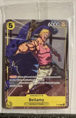 Bellamy P-039 One Piece Card Game Pirates Party Vol. 04 Sealed Promo 6000 - Image 1