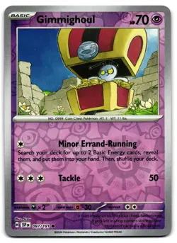 Gimmighoul 097/191 - Surging Sparks Common Pokemon TCG Reverse Holo - M/LP Card - Image 1