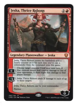 MTG English Jeska, Thrice Reborn (Borderless) LP Normal Commander Legends - Image 1