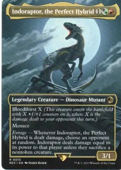 MTG: Jurassic World Collection: Indoraptor, the Perfect Hybrid: LP Condition - Image 1