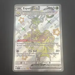 Espathra ex 214/091 SV: Paldean Fates Holo Shiny Ultra Pokemon TCG NM 2024 - Image 1