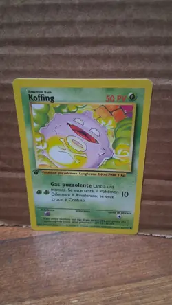 Pokemon TCG Koffing 1st Edition Base Set 51/102 Italian Version Near Mint - Image 1