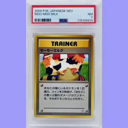 Pokemon Japanese Banned Koga's Ninja Trick, Moo Moo Milk & ... Set PSA 8 NM/Mint - Image 5
