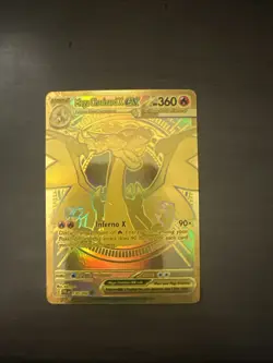 Pokemon TCG Gold Hyper Rare Mega Charizard X EX 130/094 Phantasmal Flames NM - Image 1