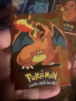 Charizard E6 Of 12 Pokemon Topps TCG Black Logo Label Stage 3 #06 Nintendo holo - Image 1