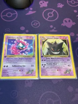 Pokemon TCG 1st Edition Sabrina's Gengar Gym Challenge 29/132 + Sabrina’s Gastly - Image 1