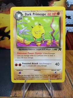 2000 pokemon Team Rocket Dark Primeape #43 - Image 1