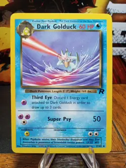 2000 Pokemon Team Rocket Dark Golduck #37 Extremely LP - Image 1