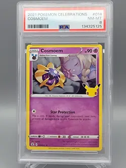 2021 POKEMON CELEBRATIONS 014/025 COSMOEM PSA 8 - Image 1