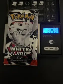 Heavy! 22.53g Pokemon TCG SV10.5 White Flare Booster Pack Sealed! - Image 1