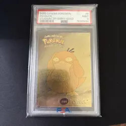 2000 Danone Pokemon PSYDUCK #5 Stadium Tip Shiny *GOLD* PSA-9 (Pop-22) - Image 1