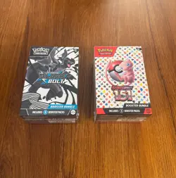 Pokemon TCG Scarlet and Violet 151 Booster Bundle and Black Bolt Booster Bundle - Image 1
