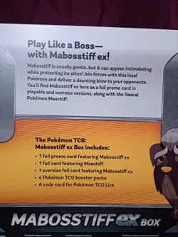 Pokemon Mabosstiff EX BOX New/ Factory Sealed - Image 5