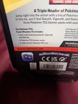 2024 Pokemon Collectors Tin Slaking New/ Factory Sealed - Image 5