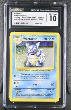 Wartortle *CGC 10* Holo *Classic Collection* #2 * Pokemon - Image 1