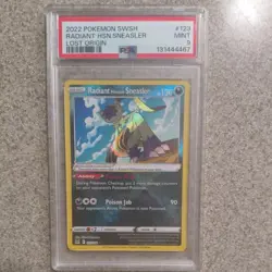 2022 Pokemon SwSh Lost Origin Radiant Hisuian Sneasler #123 PSA 9 - Image 1