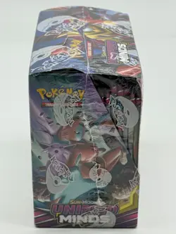 Pokemon TCG Sun & Moon Unified Minds Booster Display Box Sealed w/ Acrylic Case - Image 4