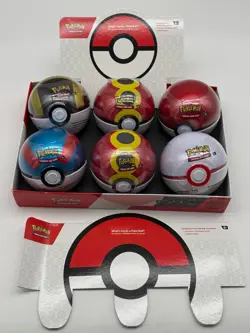 Lot of (6) Pokemon TCG Poke Ball Tins Sealed CODE Q4 2025 - Image 1