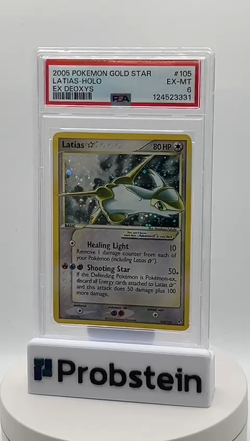 PSA 6 LATIAS GOLD STAR HOLO EX DEOXYS 2005 POKEMON NEW CERTIFICATION - Image 2