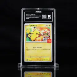 2025 Pokemon Mega Japanese McDonald's Collection Promo Pikachu TAG 10 (951) - Image 1