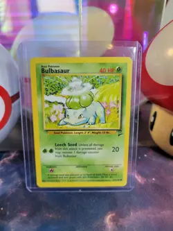 Bulbasaur 67/130 Pokemon TCG Base Set 2 Regular Common MP - Image 1