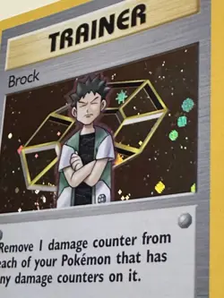 Pokemon TCG 1st Edition Brock 15/132 Gym Heroes Holo 2000 - Image 3