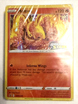 Pokemon Moltres Stamped Holo SWSH185 Brilliant Stars Promo battle Deck Sealed - Image 1