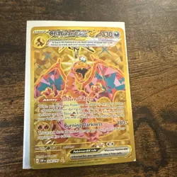 Pokemon TCG Hyper Rare Gold Charizard EX Obsidian Flames 228/197 - Image 1